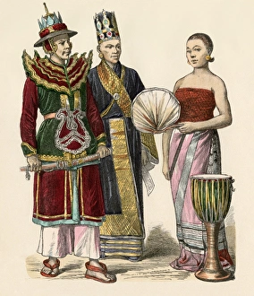 India & Asia Gallery: Traditional Burmese uniforms and dress