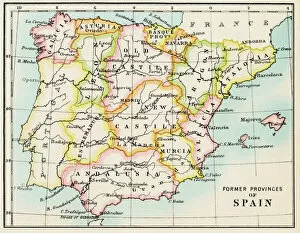 Maps Gallery: Traditional provinces of Spain