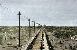 Plains Collection: Transcontinental railroad across the Great Plains