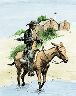 South Collection: Traveling minister on the American frontier