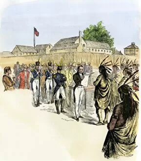 Diplomacy Gallery: Treaty with the Pottawattomies at Fort Dearborn, 1833