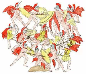 Ancient Greek Collection: Trojan War battle