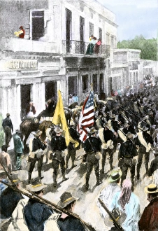 Flag Prints: US troops entering Ponce, Puerto Rico