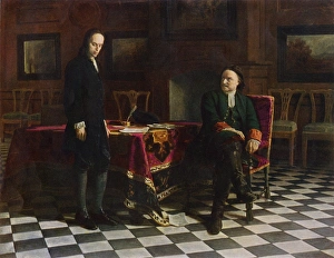 Tsar Prints: Tsar Peter the Great and his son Alexis