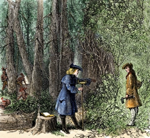 Land Claim Gallery: Tuscaroras capturing colonial surveyors in the Carolinas