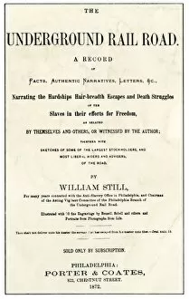 Anti Slavery Collection: Underground Railroad account by William Still
