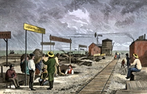Pioneer Prints: An underground village of dugouts doing business along the transcontinental