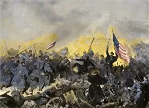 Troops Gallery: Union army taking Fort Donelson, US Civil War