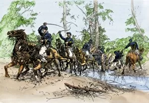 Federal Army Collection: Union artillery brought to the Battle of Seven Pines, 1862