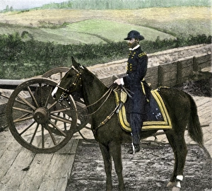 Union Army Prints: Union General William Sherman at Atlanta