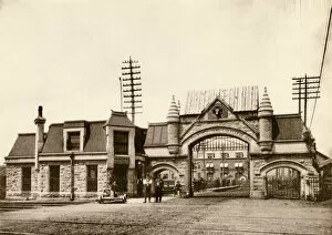 America Gallery: Union Stockyards entrance, Chicago, 1890s