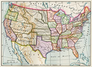 America Collection: United States in 1860
