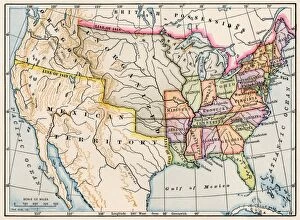 Oregon Territory Gallery: United States map in 1830