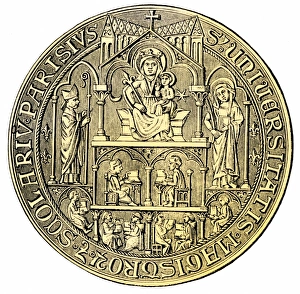 Learning Gallery: University of Paris insignia, 1300s