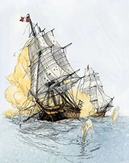 Caribbean Sea Collection: US-French naval battle in the Quasi-War with France, 1798-1800