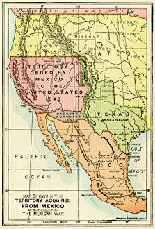 Images Dated 5th December 2011: U.S. territory gained from Mexico