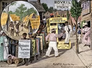 Natives Gallery: Before and after views of Kumasi, Ghana, as a British protectorate, 1890s
