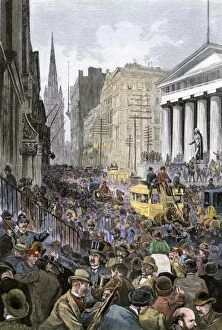 Horsedrawn Carriage Gallery: Wall Street crash in 1884