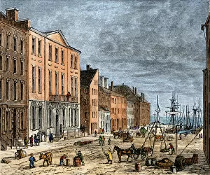 Images Dated 9th December 2011: Wall Streets Tontine Coffee House in the late 1700s
