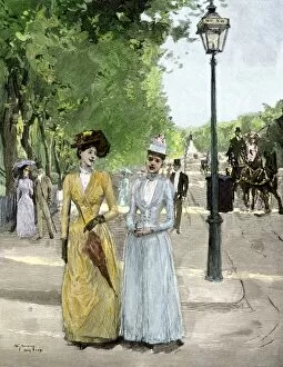 Parasol Gallery: Washington DC on a summer afternoon, 1890
