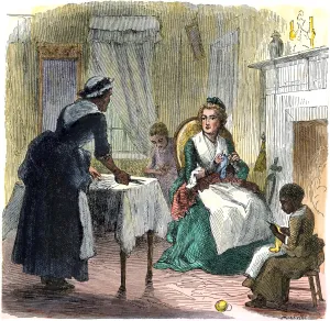 Knitting Gallery: Washington family at Mount Vernon