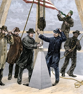 Memorial Gallery: Washington Monument completed, 1884