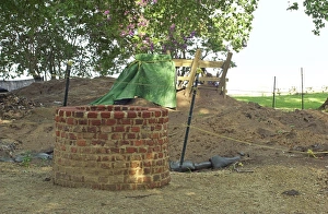 Jamestown Colony Collection: Water well excavated at Jamestown, Virginia