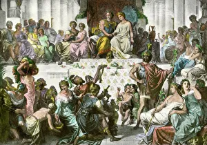 Ancient Greek Prints: Wedding of Alexander the Great and Statira