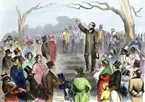Abolitionist Gallery: Wendell Phillips urging abolition of slavery