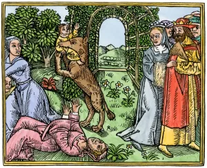 Fantasy Gallery: Werewolf taking a child