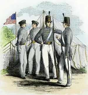 Us Army Collection: West Point cadets, 1850s