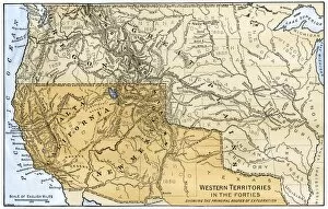 Boundary Gallery: Western boundary with Mexico, 1840s