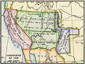 Constitutional Convention Gallery: Western US after the Compromise of 1850