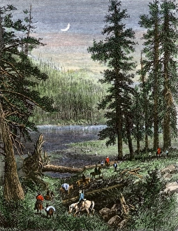 Colorado Gallery: Wheelers expedition in the southern Rockies, 1870s