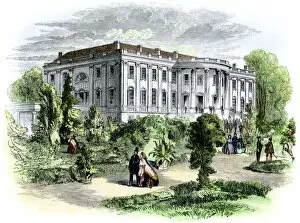 Garden Gallery: White House in the 1850s