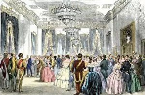 Visitor Gallery: White House reception, 1850s