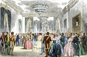 Gown Gallery: White House reception, 1850s