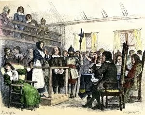 Court Room Gallery: Wife of Giles Corey tried for witchcraft in Salem