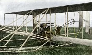 Teach Gallery: Wilbur Wright giving flying lessons in France