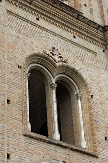 Latin American Prints: Window of the new cathedral in the Spanish colonial city of Cuenca