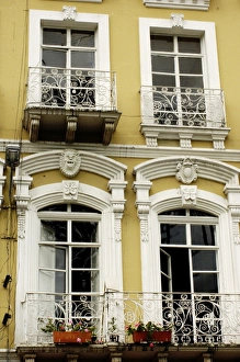 Latin American Prints: Windows and balconies in the Spanish colonial city of Cuenca
