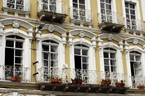 Latin American Prints: Windows and balconies in the Spanish colonial city of Cuenca