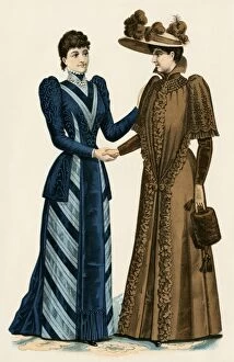 Victorian Gallery: Womens dress styles, 1890s