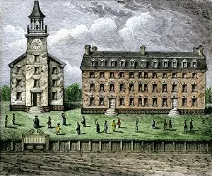 Connecticut Collection: Yale Universitiy in the late 1700s