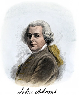 Signature Prints: Young John Adams in powdered wig