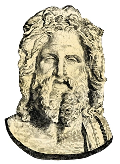 Ancient Greek Prints: Zeus, king of the ancient Greek gods