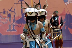Hunting Prints: Zuni Pueblo Red-Tailed Hawk Dancers performing the Deer Dance at the Gallup