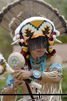 Hunting Prints: Zuni Red-Tailed Hawk Dancer performing the Turkey Dance at the Gallup