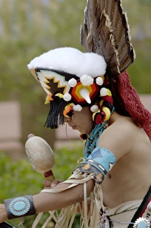 Hunting Prints: Zuni Red-Tailed Hawk Dancer performing the Turkey Dance at the Gallup