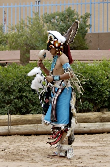 Hunting Prints: Zuni Red-Tailed Hawk Dancer performing the Turkey Dance at the Gallup